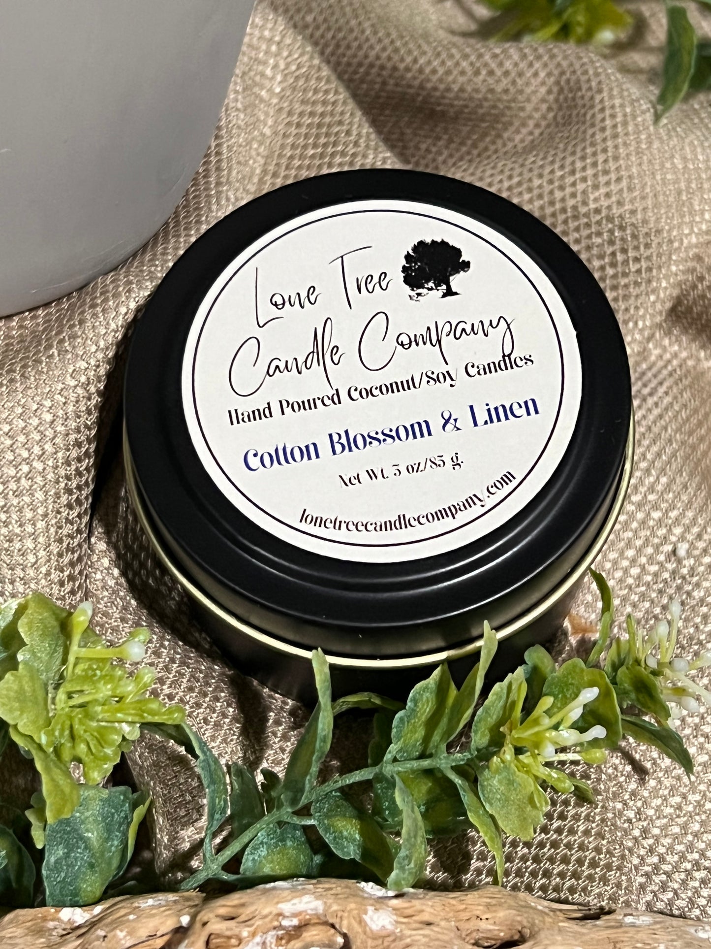 Cotton Blossom & Linen - 3 oz. Tin